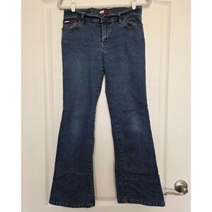 Tommy Hilfiger Vintage Y2K Jeans Sz 9 Low Rise Medium Wash Flare‎ Bootcut Denim